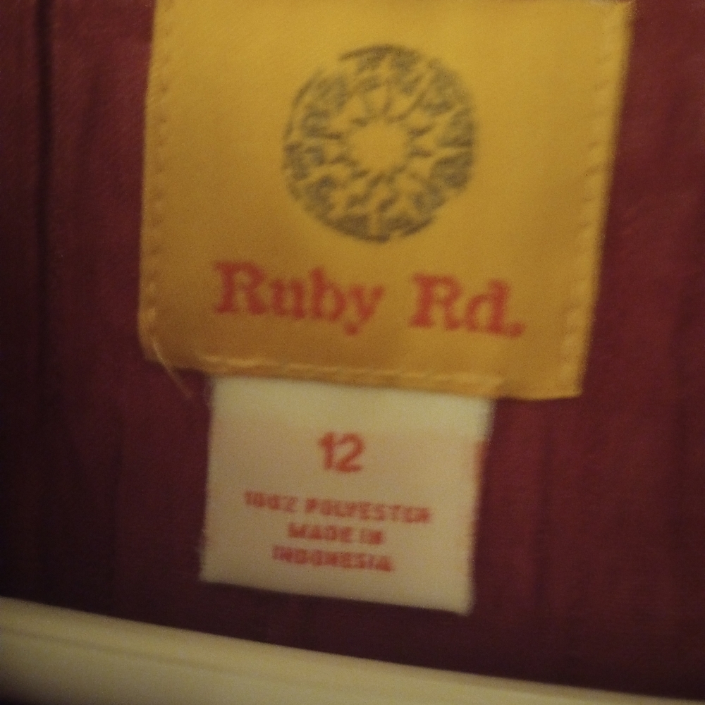 Ruby Rd. Deep Red Jacket - Picture 2 of 5